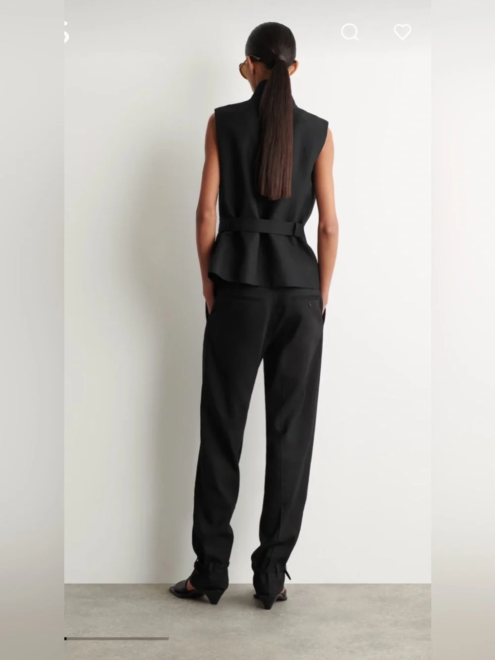 NWT COS LINEN STRAIGHT-LEG PANTS